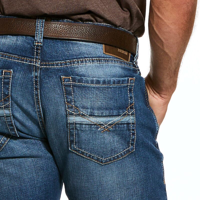 Ariat Mens M7 Nassau Straight Leg Jeans (10032321) Summit - Image 5