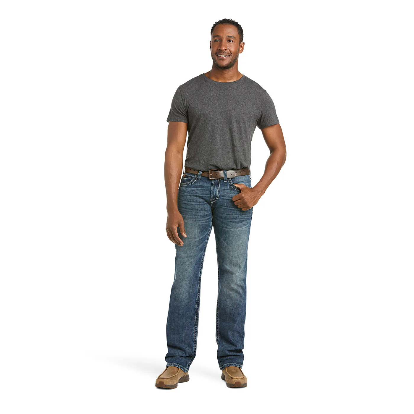 Ariat Mens M7 Rocker Coltrane Straight Jeans (10027748) Silverton - Image 6
