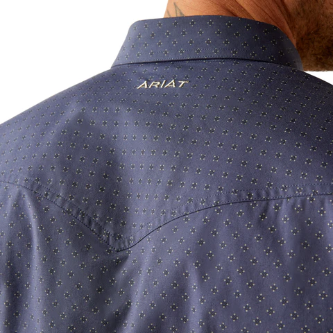 Ariat Mens Relentless Pursuit L/S Snap Shirt (10053938) Navy - Image 5