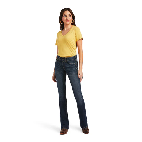 Ariat Womens R.E.A.L. Perfect Rise Bootcut Lexi Jeans (10041059) Missouri - Image 6
