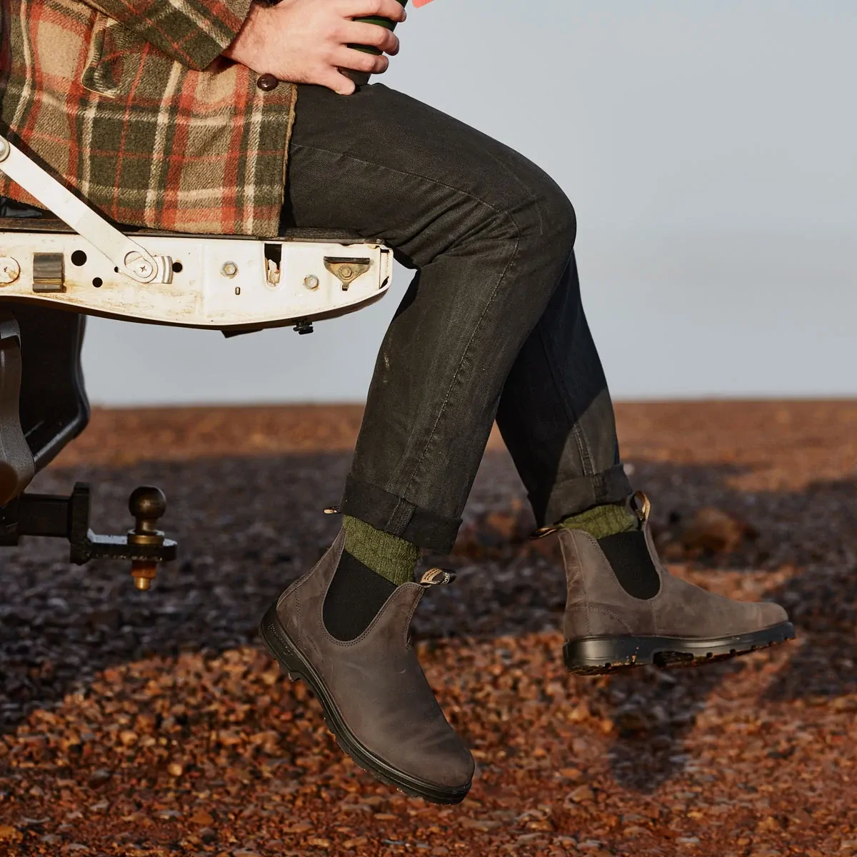 Blundstone Unisex Elastic Sided Boots (2446) Clay - Image 3