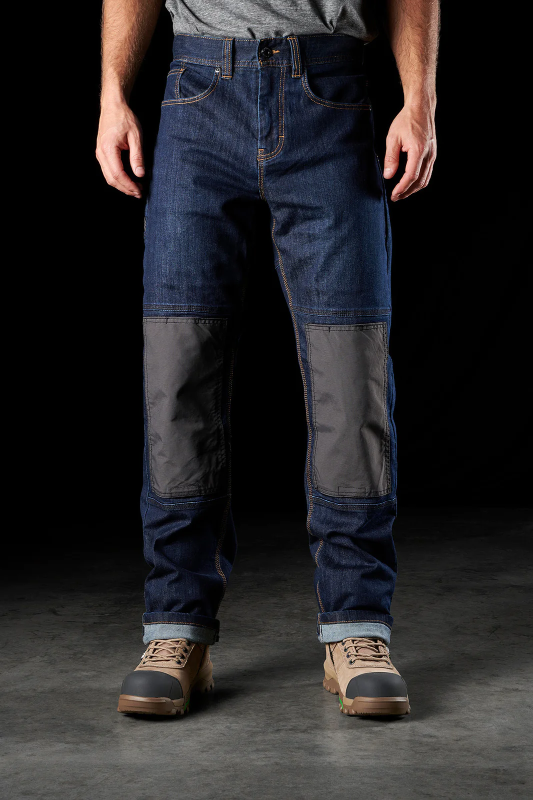 FXD Mens WD-1 Knee Pad Denim Work Pants (FX01336001) Indigo - Image 9