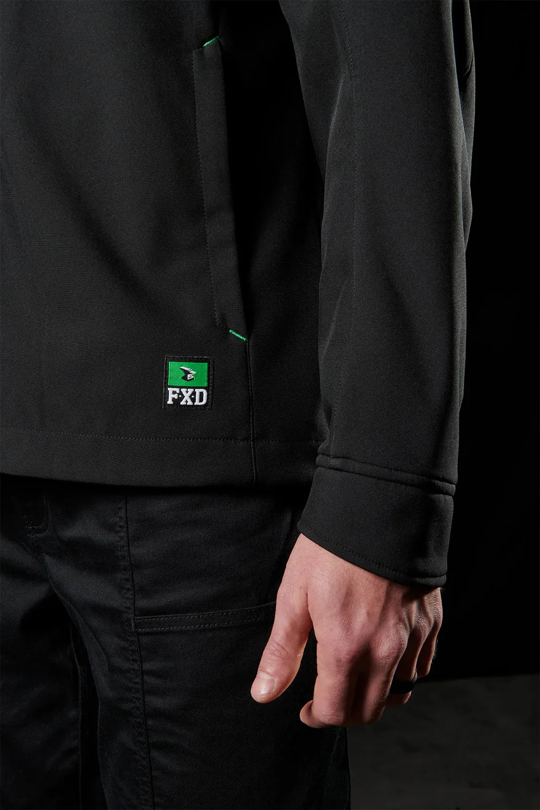 FXD Mens WO-3 Softshell Jacket (FX02207003) Black - Image 4