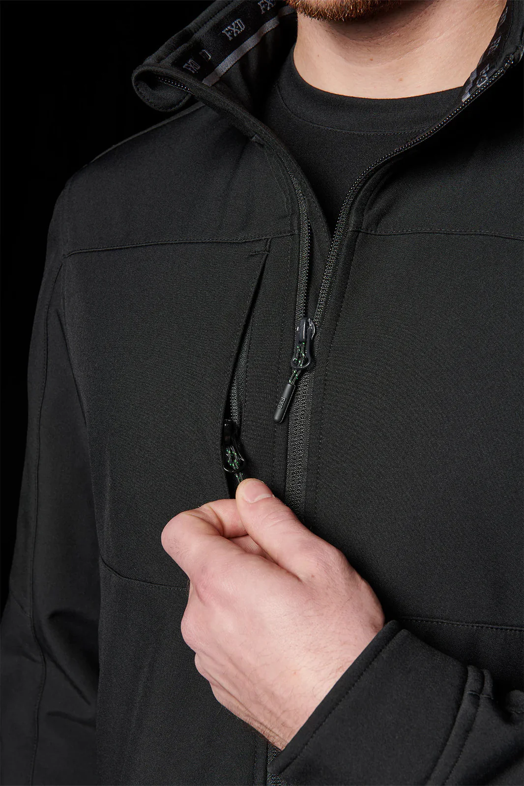 FXD Mens WO-3 Softshell Jacket (FX02207003) Black - Image 5