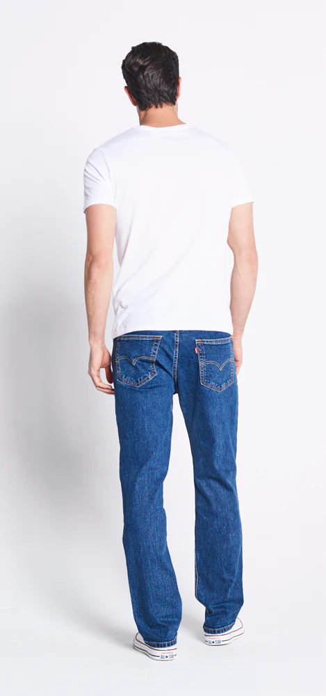 Levi's Mens 516 Slim Fit Straight Jeans (50516-0025) Dark Stonewash Stretch - Image 6