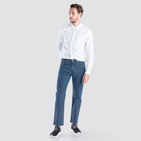 Levi's Mens 516 Slim Fit Straight Jeans (50516-0025) Dark Stonewash Stretch - Image 8