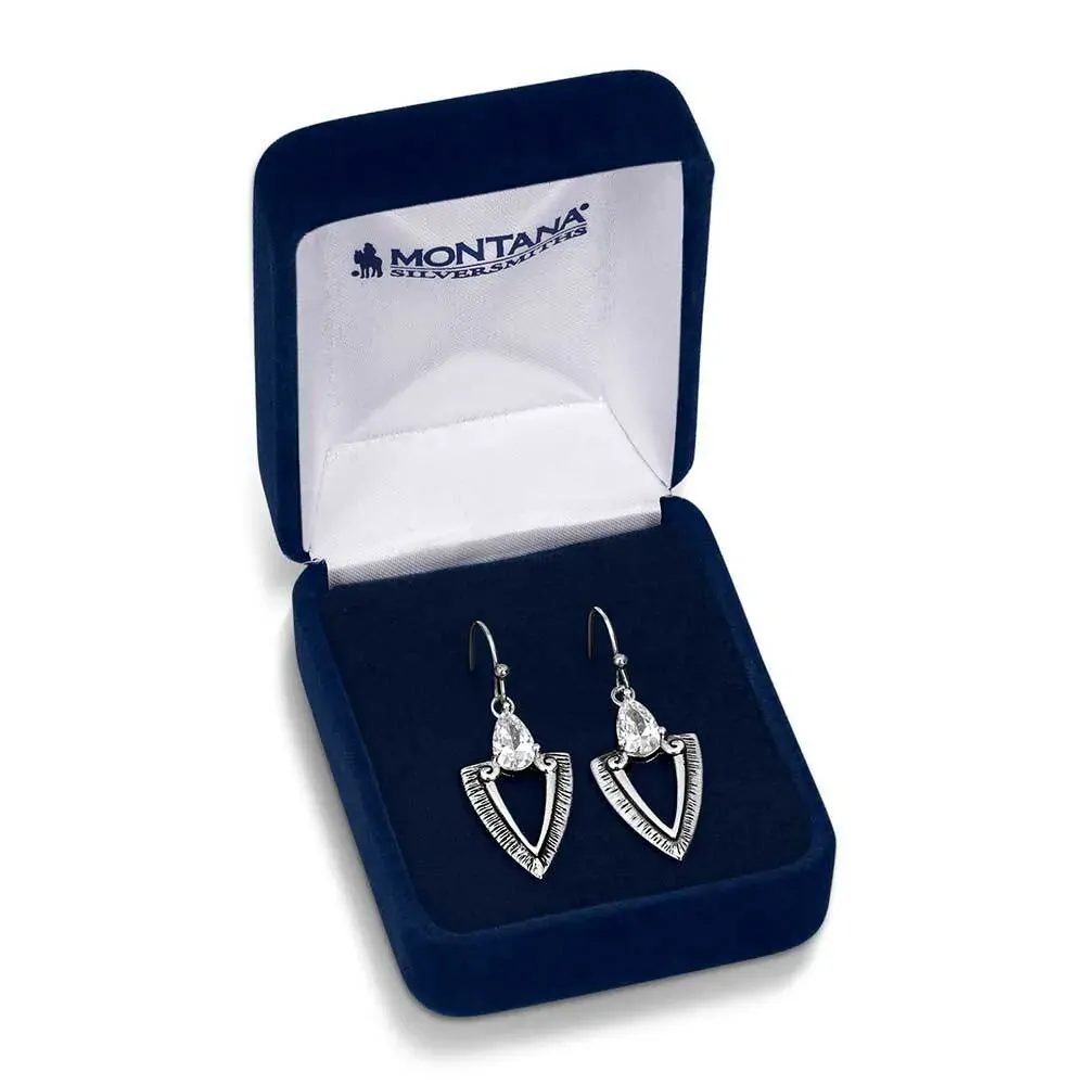 Montana Silversmiths Guided Purpose Crystal Arrowhead Earrings (ER5773) - Image 3