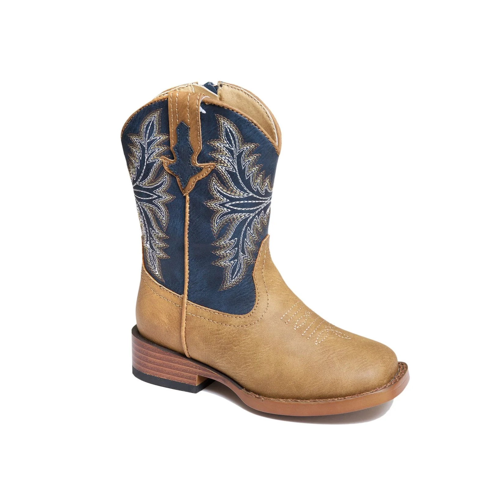 Roper Childrens Billie Western Boots (18909701) Brown/Blue - Image 8